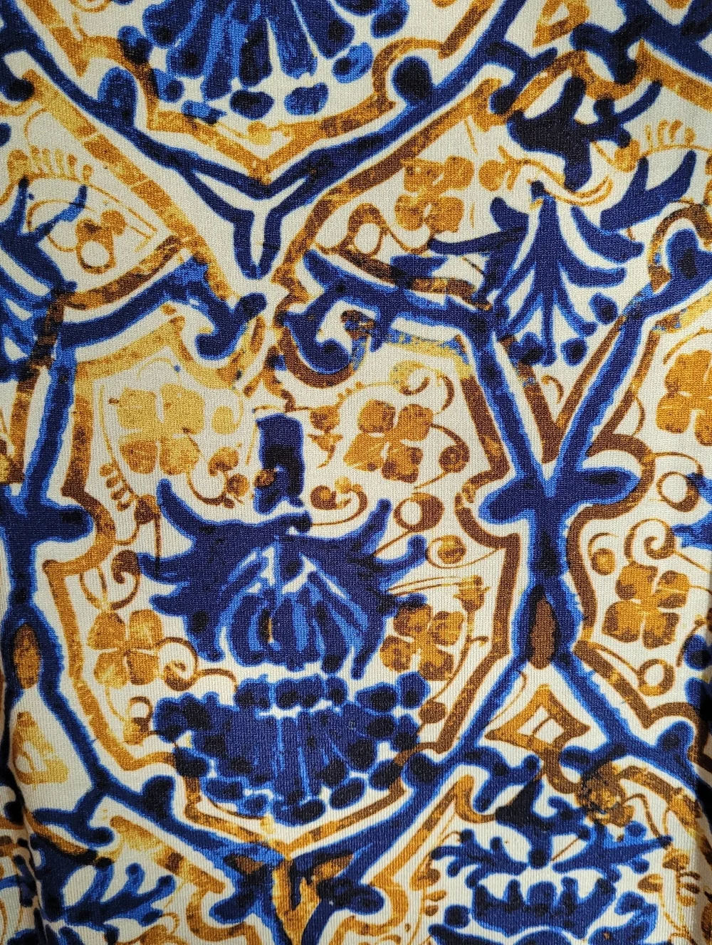 Peruvian Connection Valencia Tile Print maxi dress - S.        A54 - Picture 7 of 7